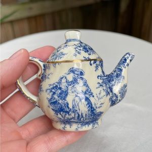 Vintage Miniature Porcelain Teapot Ornament